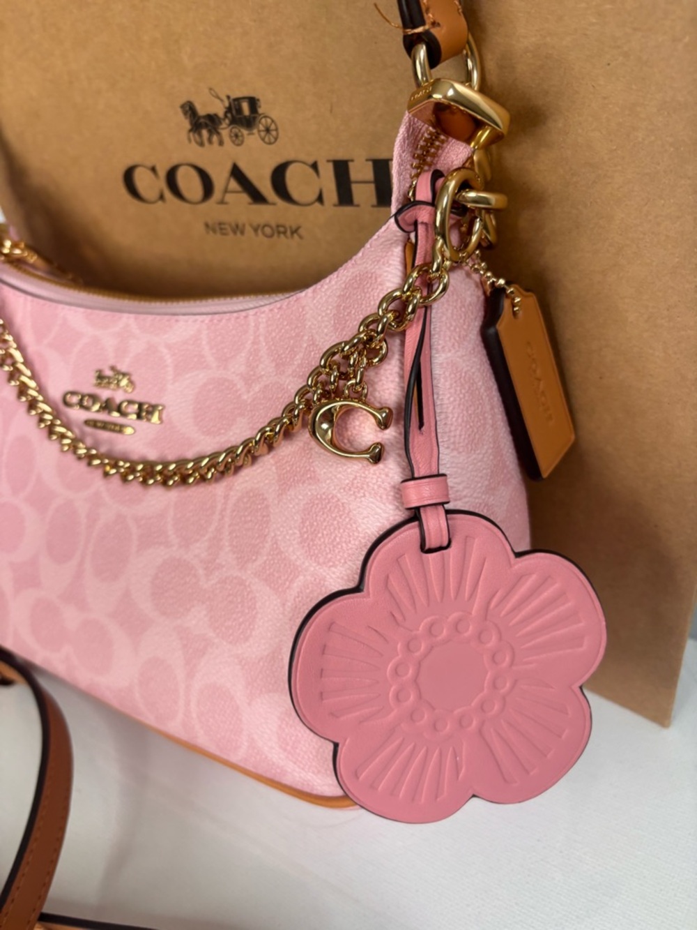 Coach Powder Pink Teri
Shoulder Bag with Charms
NEW CEA20 - Picture 2 of 13